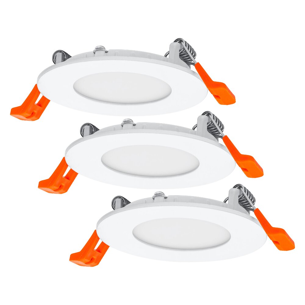 LEDVANCE DOWNLIGHT SLIM 3er Set Einbauleuchte Weiß, 3-flammig main product photo