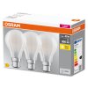 OSRAM CLASSIC A 3er Set LED B22d 6,5 Watt 2700 Kelvin 806 Lumen