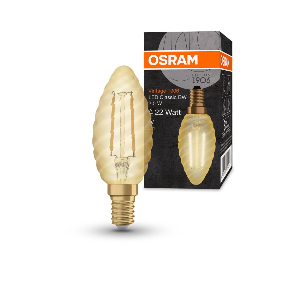 OSRAM Vintage 1906® LED E14 2,5 Watt 2400 Kelvin 220 Lumen main product photo