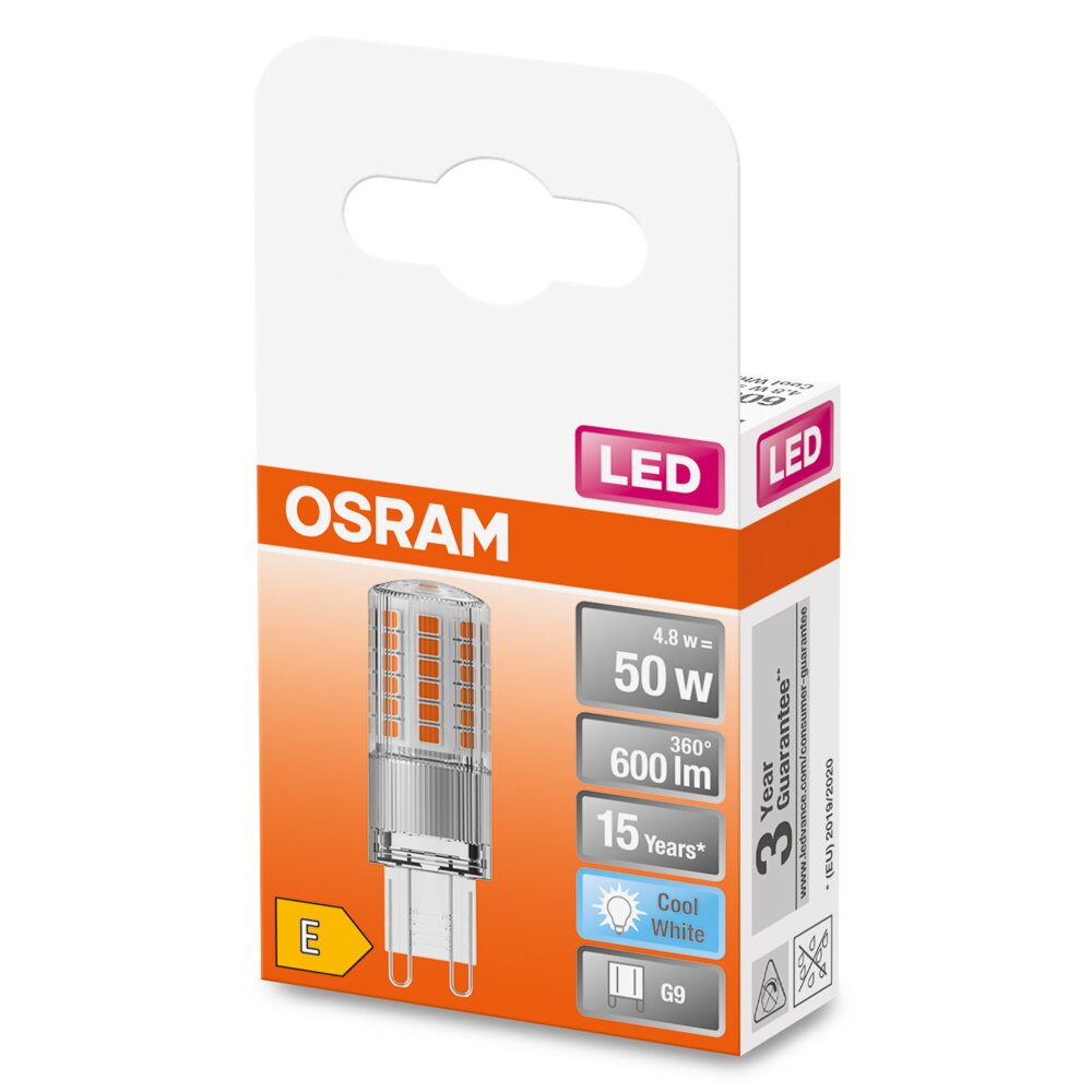 OSRAM LED PIN G9 4,8 Watt 4000 Kelvin 600 Lumen main product photo