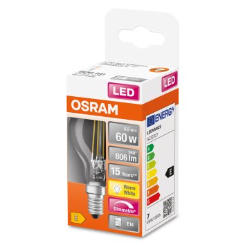 OSRAM LED Retrofit E14 6,5 Watt 2700 Kelvin 806 Lumen