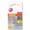 OSRAM LED BASE PIN 3er Set G9 2,6 Watt 2700 Kelvin 320 Lumen