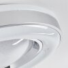 Cancinos Deckenleuchte LED Silber, Weiß, 2-flammig, Fernbedienung, Farbwechsler