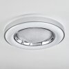 Cancinos Deckenleuchte LED Silber, Weiß, 2-flammig, Fernbedienung, Farbwechsler