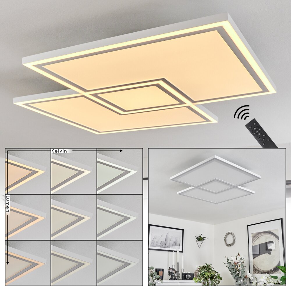 Salamo Deckenpanel LED Weiß, 1-flammig, Fernbedienung main product photo