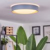 Louea Deckenleuchte LED Braun, Grau, Holzoptik, 1-flammig