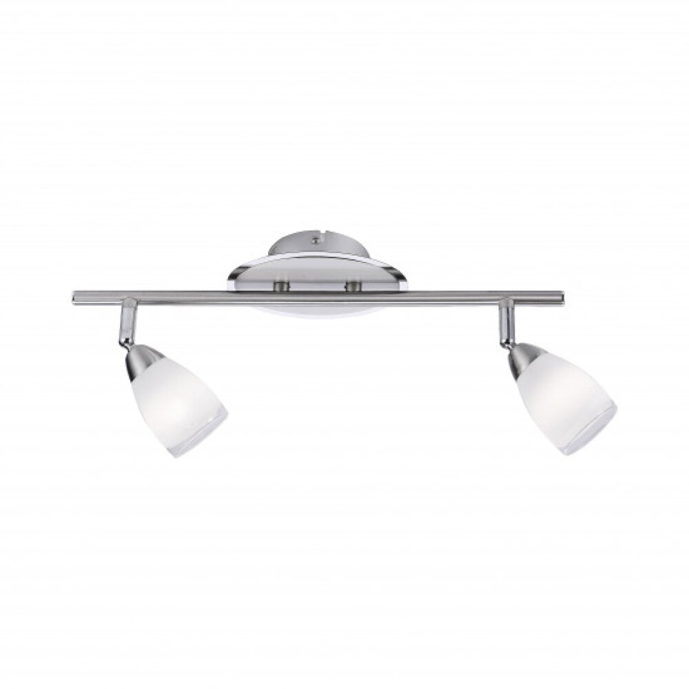 Leuchten Direkt VINO Deckenleuchte Edelstahl, 2-flammig main product photo