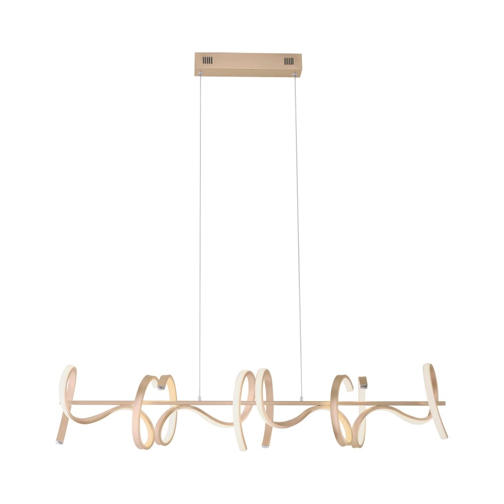 Leuchten Direkt CURLS Pendelleuchte LED Messing, 4-flammig main product photo
