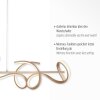 Leuchten Direkt CURLS Pendelleuchte LED Messing, 4-flammig