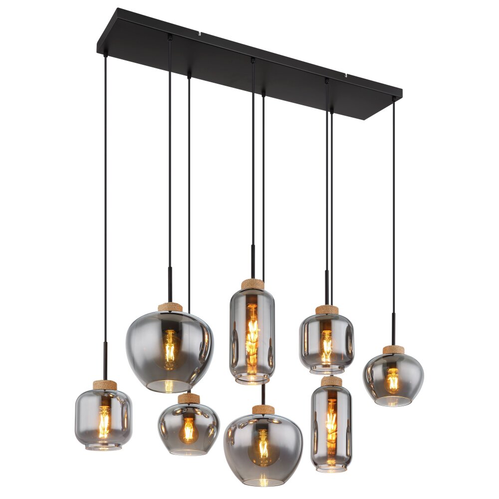 Globo MATT Hängeleuchte Schwarz, 8-flammig main product photo