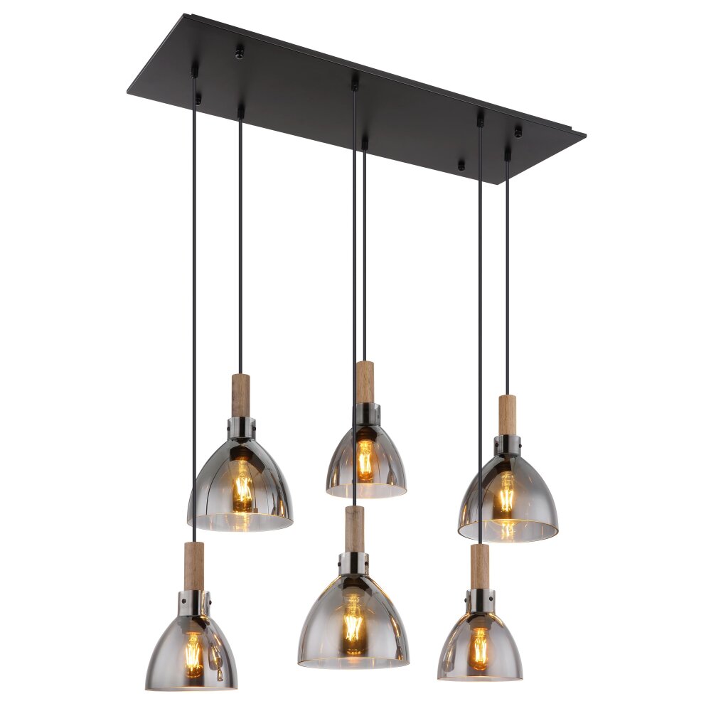 Globo MATTEA Hängeleuchte Schwarz, 6-flammig main product photo