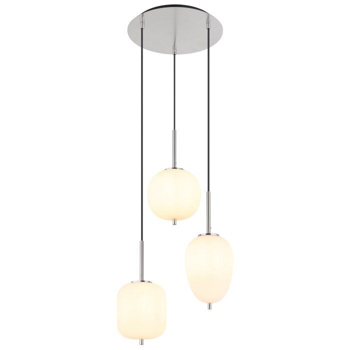 Globo BLACKY Hängeleuchte Nickel-Matt, 3-flammig