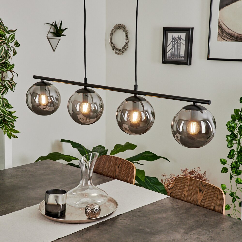 Salamonde Pendelleuchte Schwarz, 4-flammig main product photo