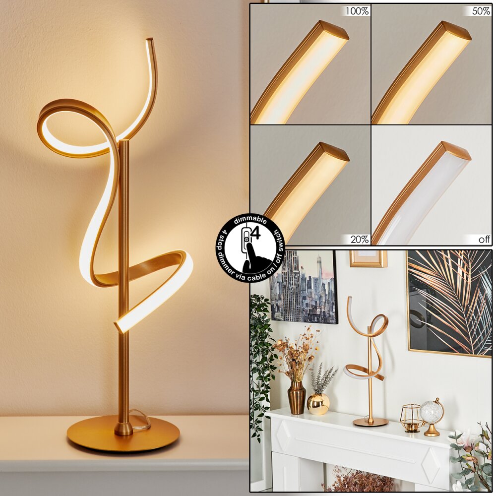 Lavaca Tischleuchte LED Messing, 1-flammig main product photo