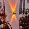 Sapri Wandleuchte Altmessing, Schwarz, 1-flammig