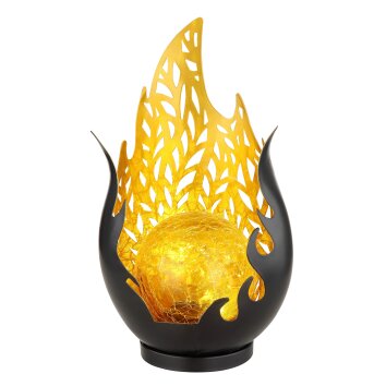 Globo SOLAR Dekoleuchte LED Gold, Schwarz, 1-flammig