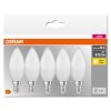 OSRAM CLASSIC B 5er Set LED E14 4,9 Watt 2700 Kelvin 470 Lumen