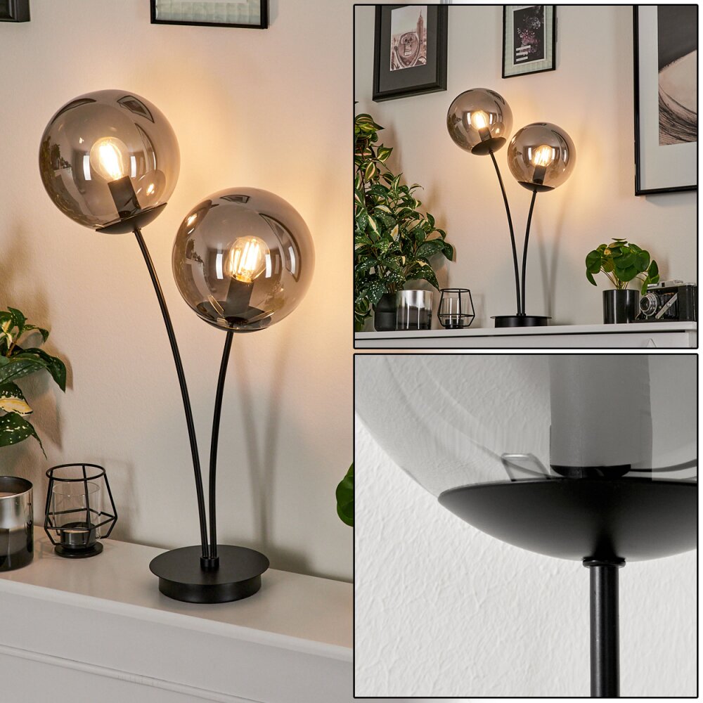 Salamonde Tischleuchte Schwarz, 2-flammig main product photo