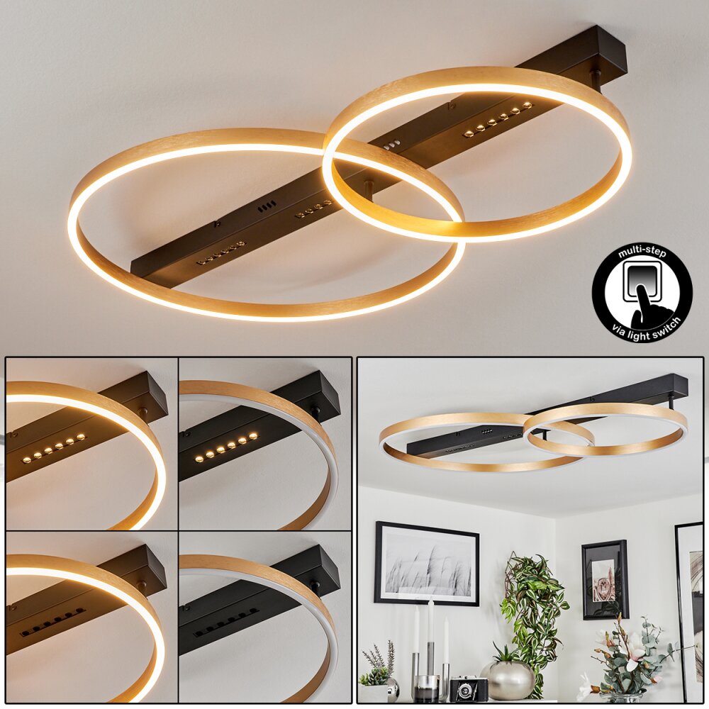 Cajean Deckenleuchte LED Schwarz, 1-flammig main product photo