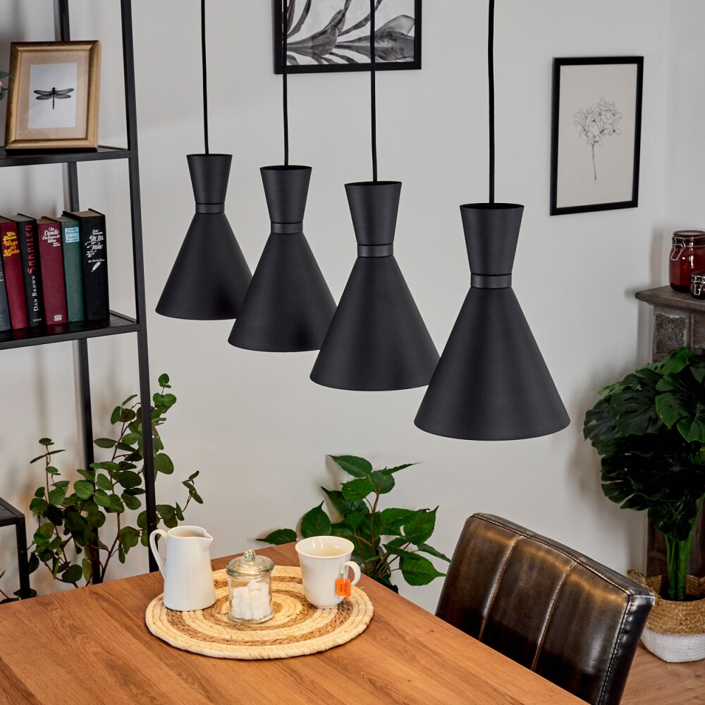 Vijes Hängeleuchte Schwarz, 4-flammig main product photo