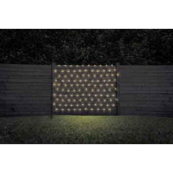 Globo SOLAR Lichterkette LED Grün, Schwarz, 100-flammig