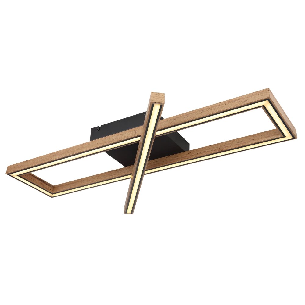 Globo MANDERA Deckenleuchte LED Schwarz, 1-flammig main product photo