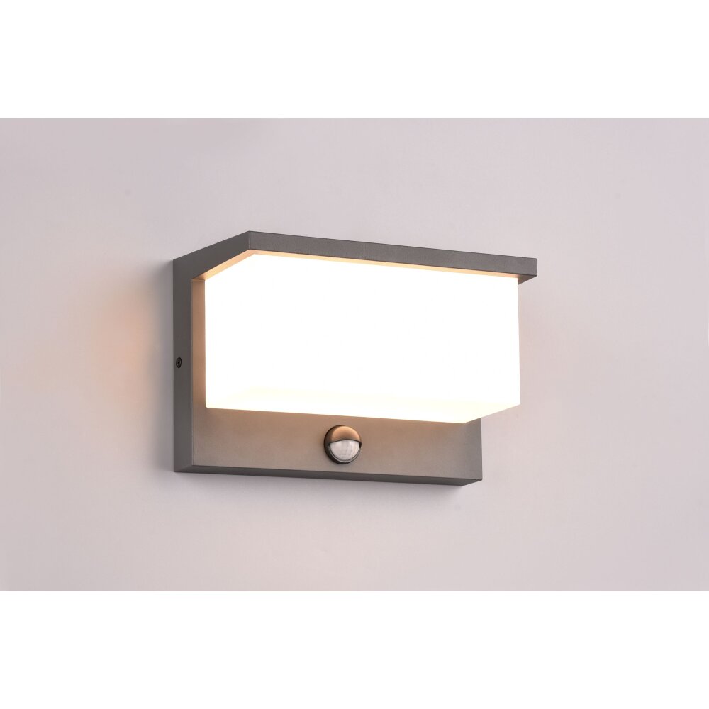 Trio Nestos Außenwandleuchte LED Anthrazit, 1-flammig, Bewegungsmelder main product photo