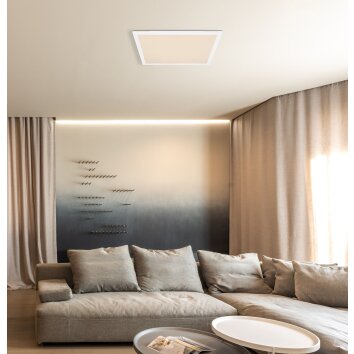 Globo ROSI Deckenpanel LED Weiß, 1-flammig, Fernbedienung, Farbwechsler