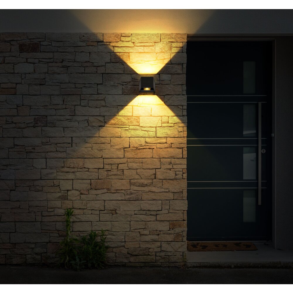 Globo SOLAR Außenwandleuchte LED Schwarz, 1-flammig main product photo