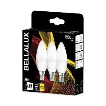 BELLALUX 3er Set LED E14 3,3 Watt 2700 Kelvin 250 Lumen