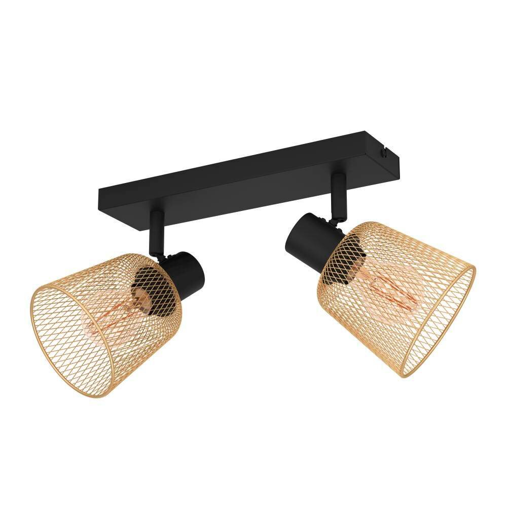 Eglo COSLADA Deckenleuchte Schwarz, 2-flammig main product photo