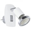 Eglo MINI Steckdosenleuchte LED Chrom, Grau, Weiß, 1-flammig