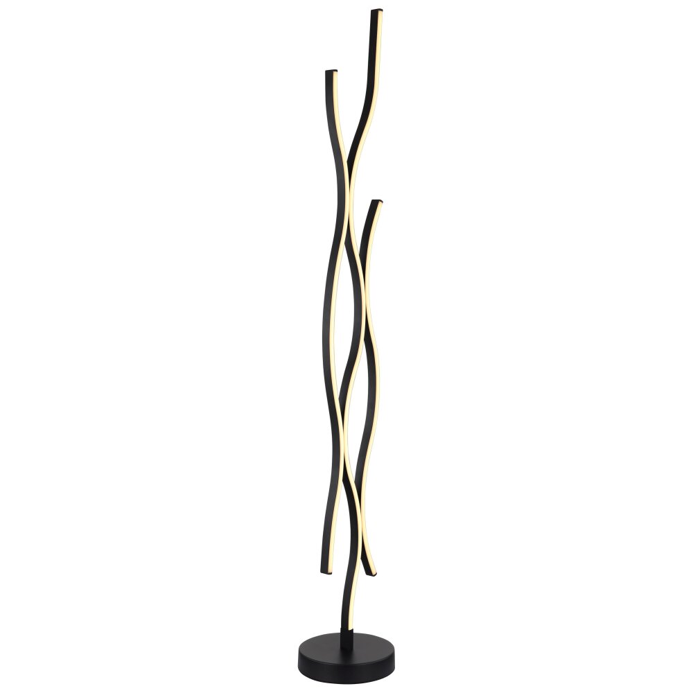 Globo GERONIMO Stehleuchte LED Holzoptik, Schwarz, 1-flammig main product photo