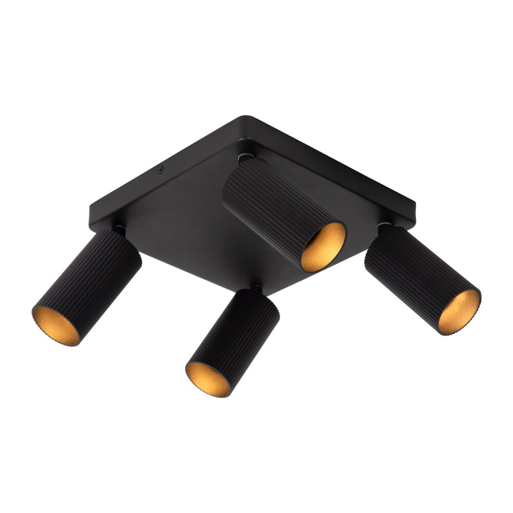Lucide CLUBS Deckenleuchte Schwarz, 4-flammig main product photo