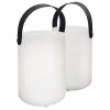 FHL easy Ciro Außentischleuchte LED Weiß, 1-flammig, Fernbedienung, Farbwechsler
