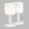 FHL easy Termoli Außentischleuchte LED Weiß, 1-flammig, Fernbedienung, Farbwechsler