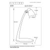Lucide LUDO Schreibtischleuchte LED Weiß, 1-flammig