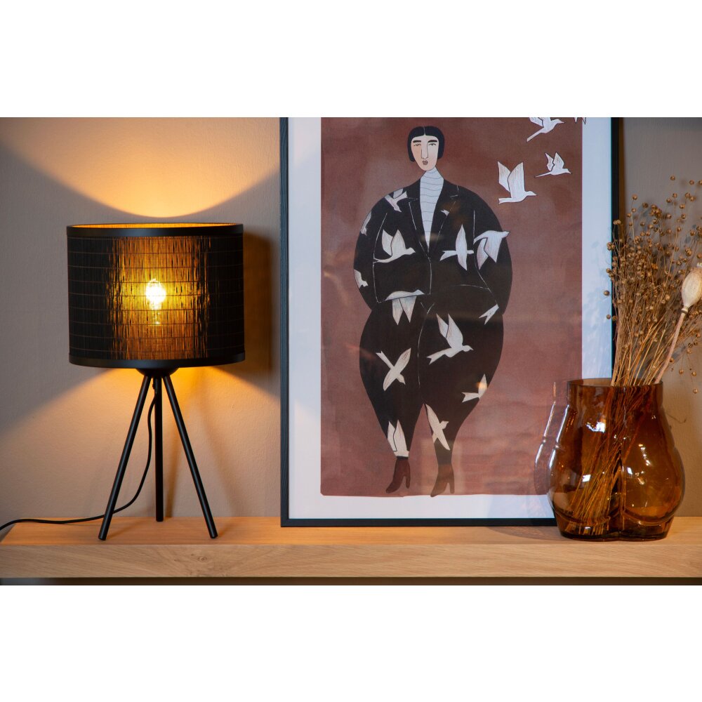 Lucide TAGALOG Tischleuchte Schwarz, 1-flammig main product photo