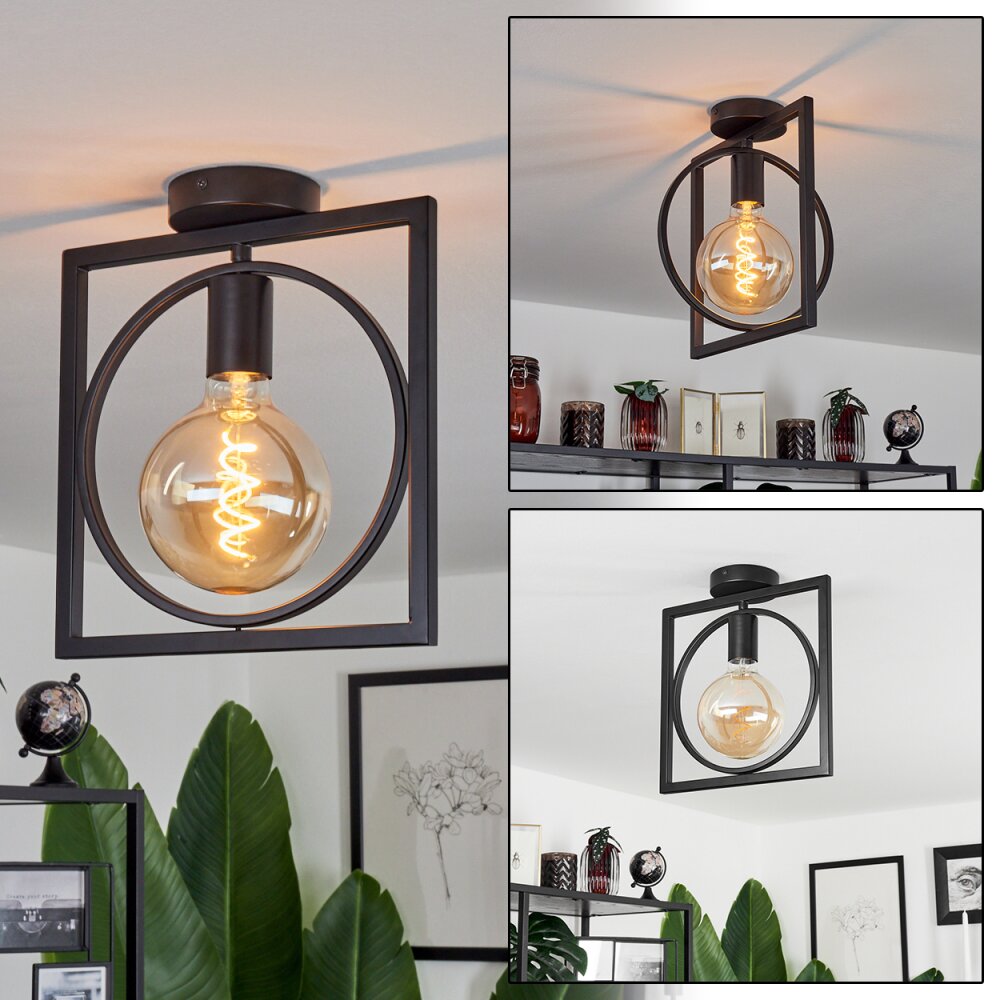 Srelau Deckenleuchte Schwarz, 1-flammig main product photo