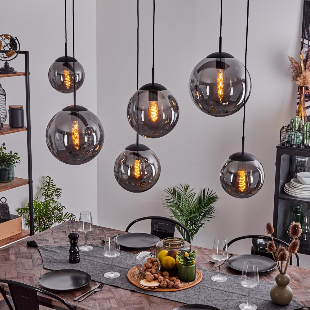 Voluntad Pendelleuchte Schwarz, 6-flammig main product photo