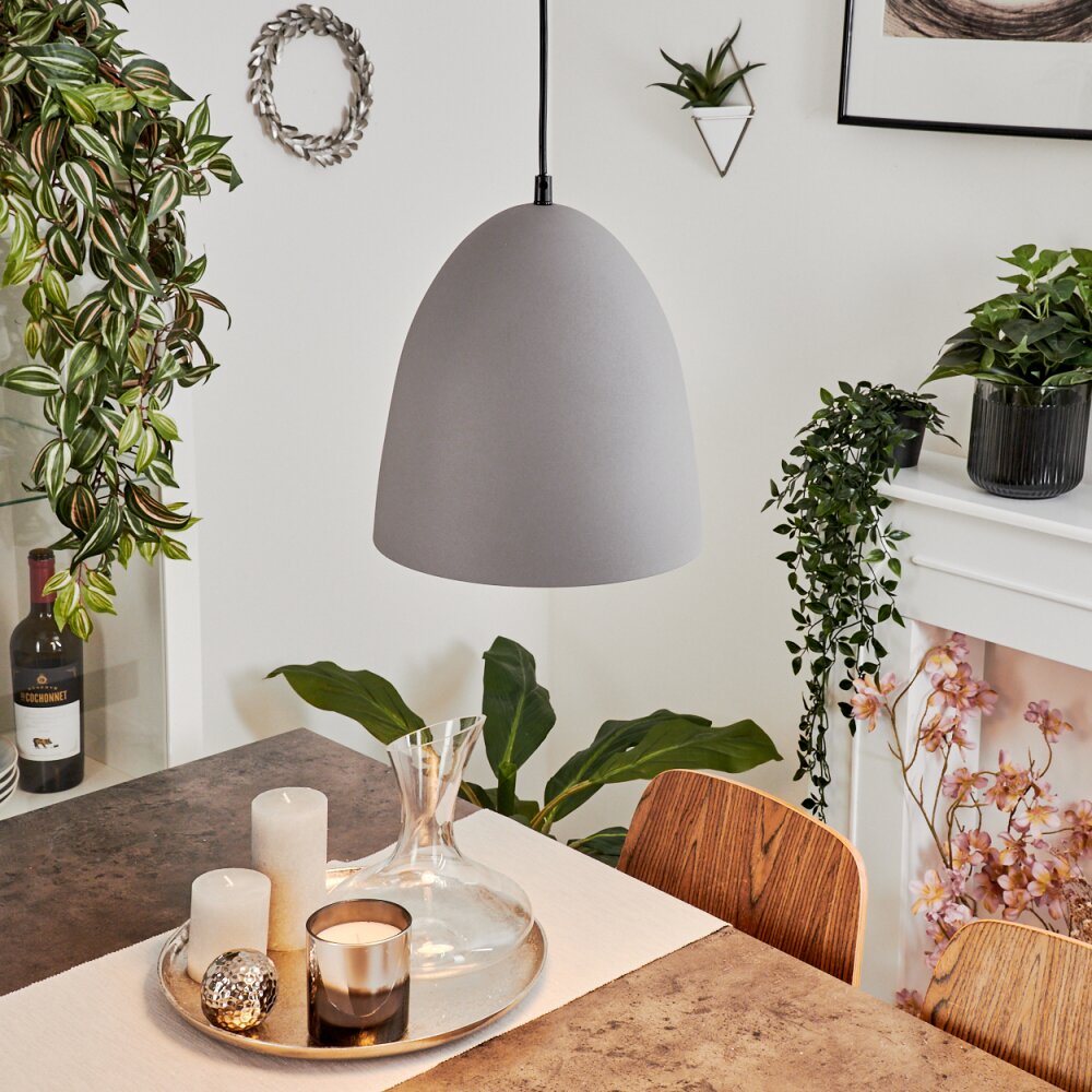 Bakou Hängeleuchte Grau, 1-flammig main product photo