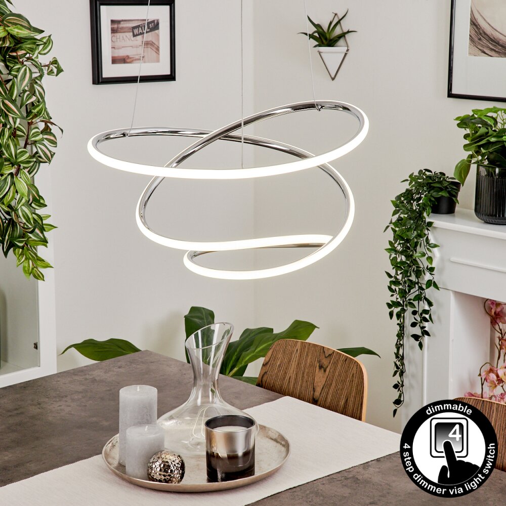 Donebas Pendelleuchte LED Chrom, 1-flammig main product photo