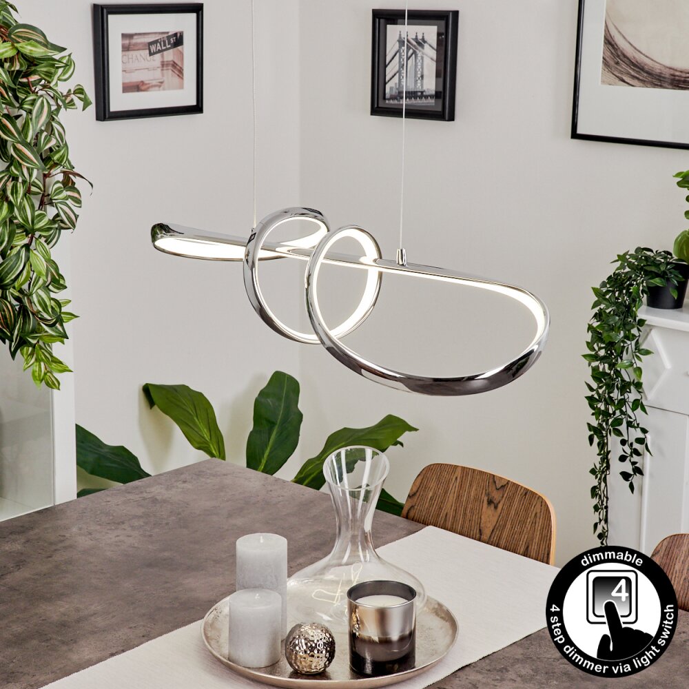 Dauntey Pendelleuchte LED Nickel-Matt, 1-flammig main product photo