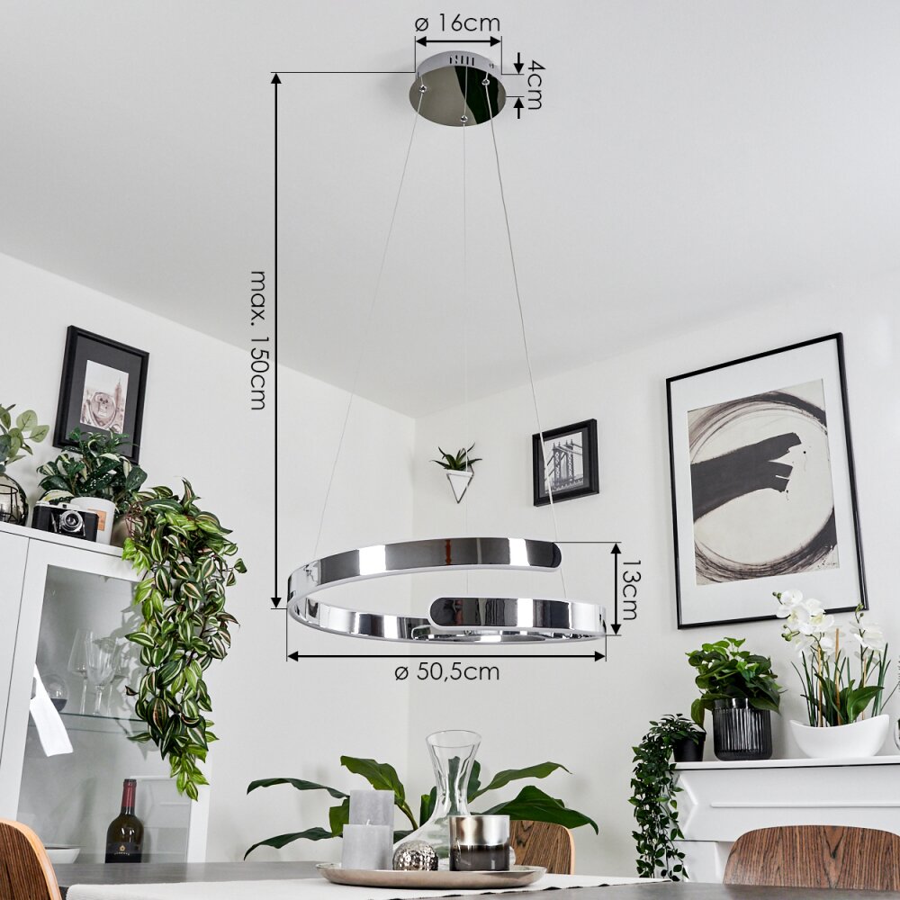 Rosemond Hängeleuchte LED Chrom H3680384 | lampe.de