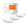 LEDVANCE DOWNLIGHT SLIM 3er Set Einbauleuchte Weiß, 3-flammig