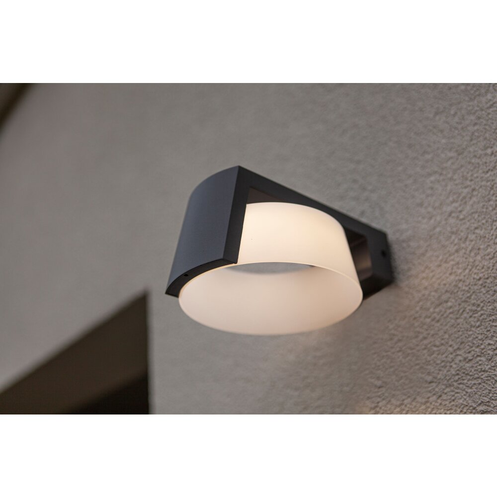 Lutec Moon Außenwandleuchte LED Anthrazit, 1-flammig main product photo