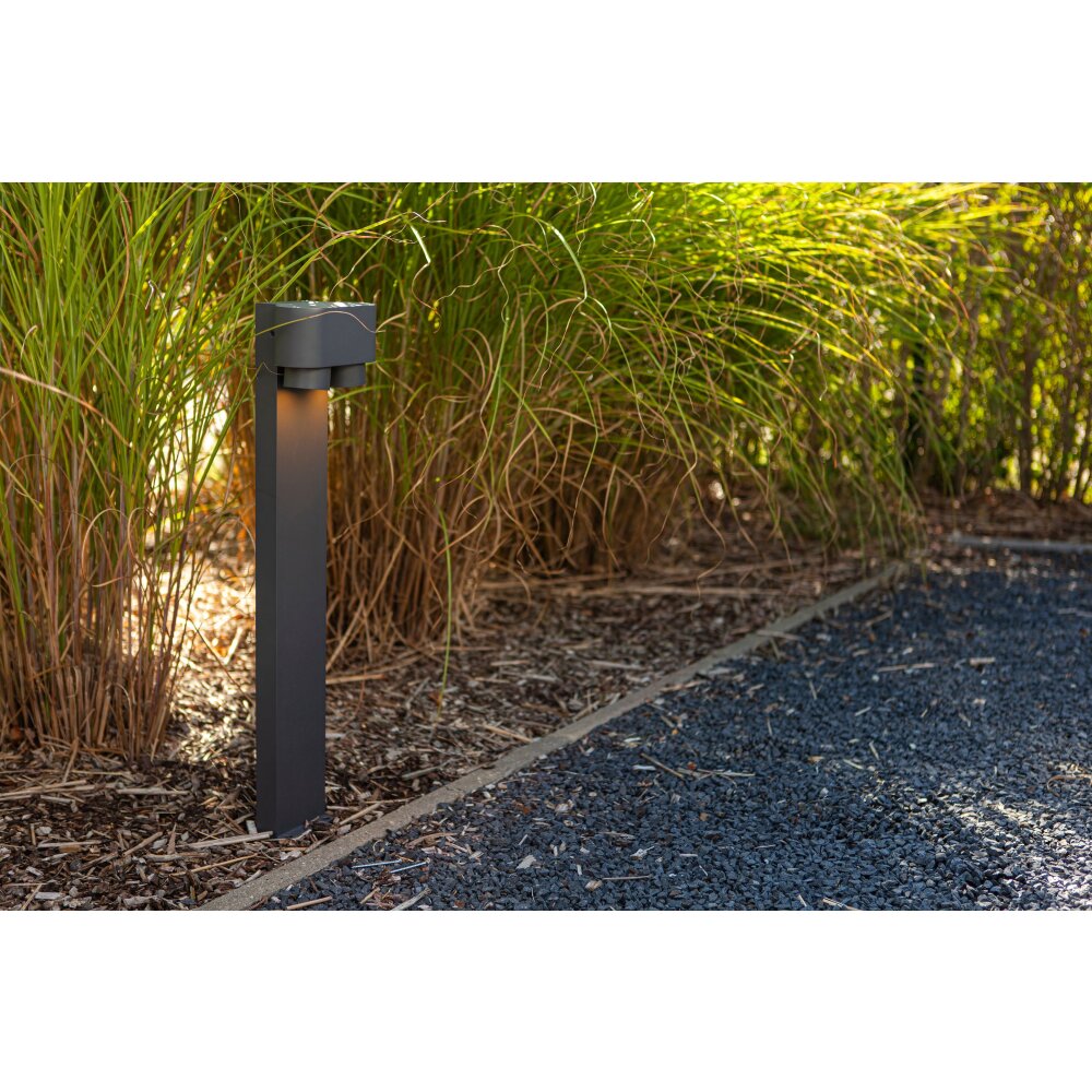 Lutec Cypres Wegeleuchte Anthrazit, 2-flammig main product photo