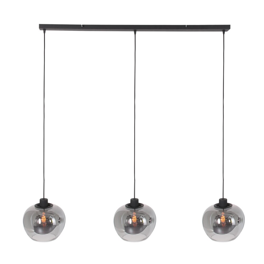 Steinhauer Lotus Pendelleuchte Schwarz, 3-flammig main product photo