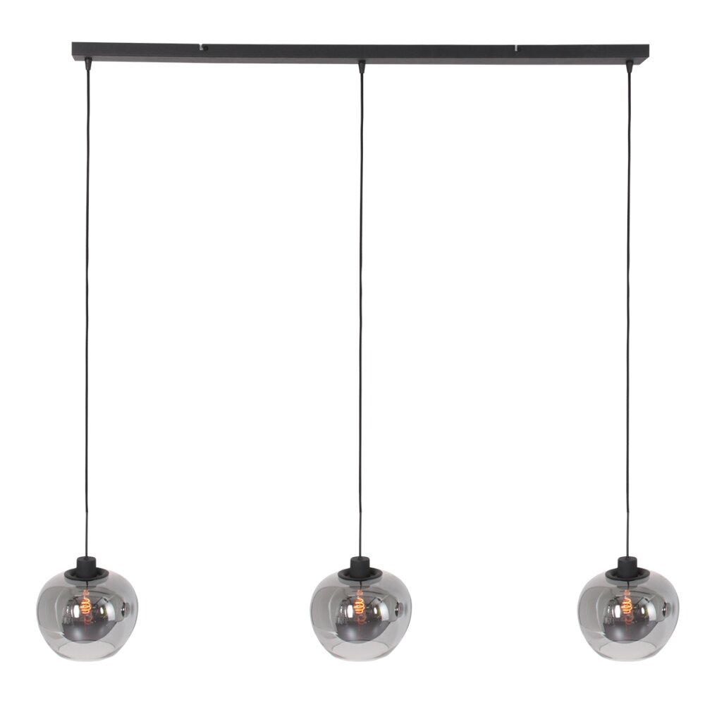 Steinhauer Lotus Pendelleuchte Schwarz, 3-flammig main product photo