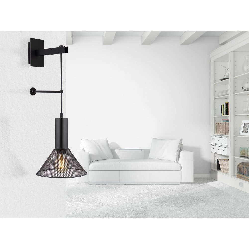 Globo JEDD Wandleuchte Schwarz, 1-flammig main product photo